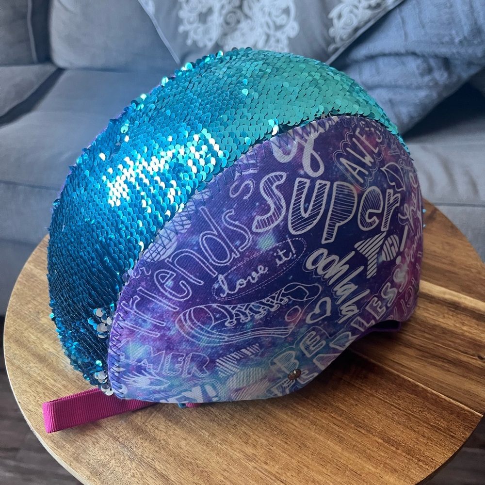 Colorful Sequin Helmet